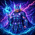 GOLD PACK – Cyber Thor Pixel Art